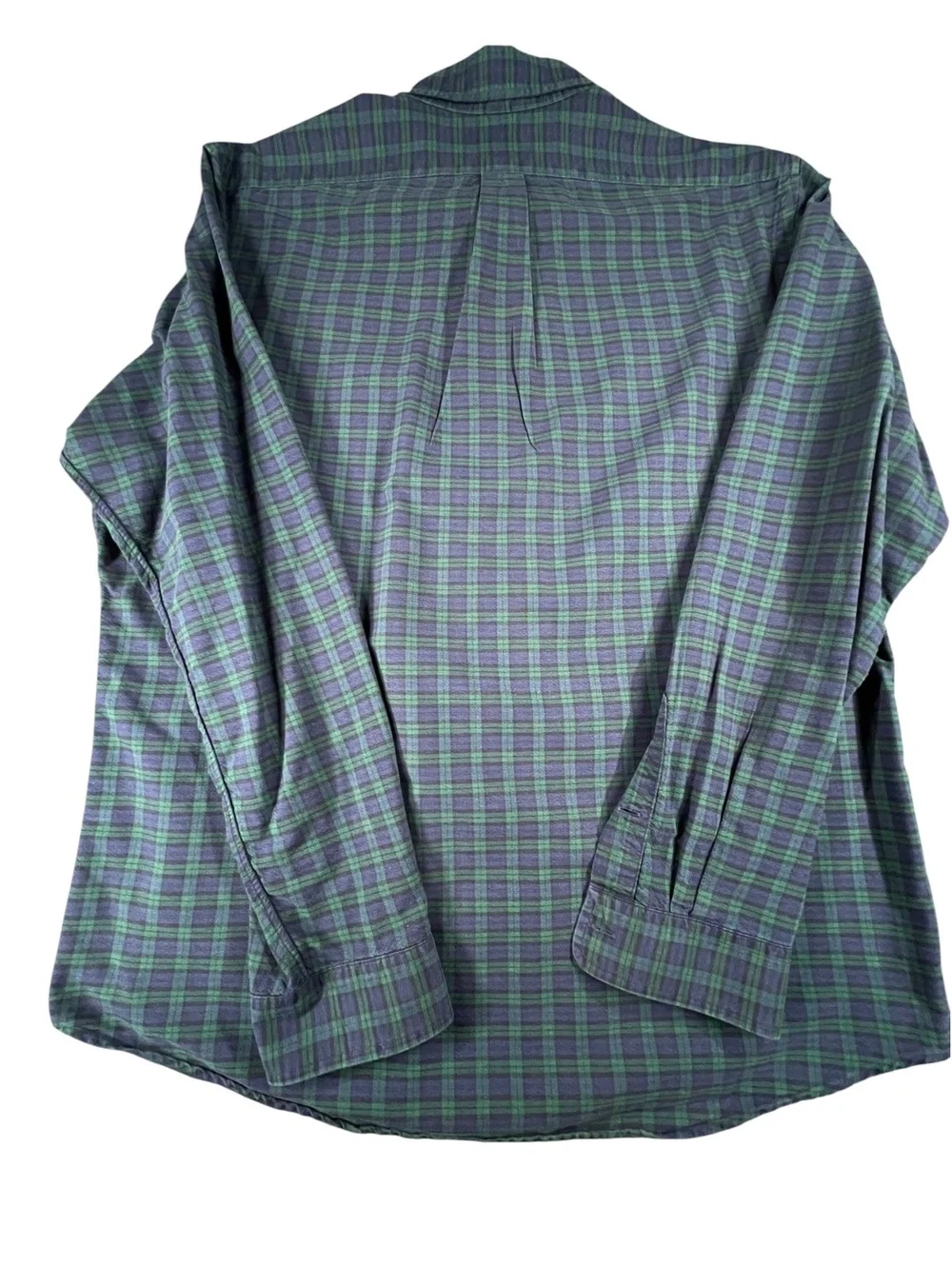 Polo Ralph Lauren Black Watch Plaid Shirt XL Heavy Cotton Button Down